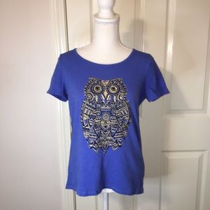 Onque Casuals Sparkly Owl Tee